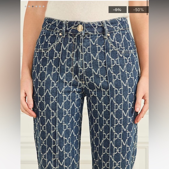 Marciano Indigo Denim Patterned Jeans - Size 29 - Picture 6 of 7